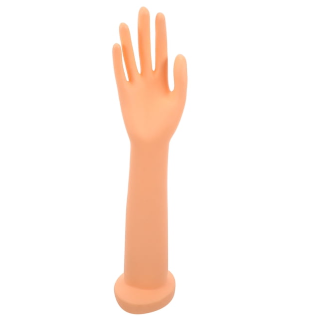 KAKOWELY Exhibición de mano de maniquí femenino Modelo de mano de mujer Mano de maniquí larga de mujer para joyería