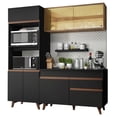 thumbnail image 1 of Madesa Gabinete de Cocina Integral Compacto 190 cm Reims Negro/Rústico 02, 1 of 10
