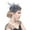 Grey, variant on Yigetop Fascinators Hats for Women Women Flower Mesh Ribbons Feathers Headband Cocktail Tea Party Hat Headwear Tea Hat Black One Size