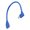 1pc, variant on 30cm USB-A Male to Female Extension Cable, Blue Cord with Side Bend Plug for Desk Side Device and Port Reach Use