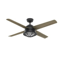 59574-Casablanca Fans-Seafarar - 4 Blade 54 Inch Ceiling Fan With Wall Control In Casual Industrial Style And Includes 4 Motor Speed Settings