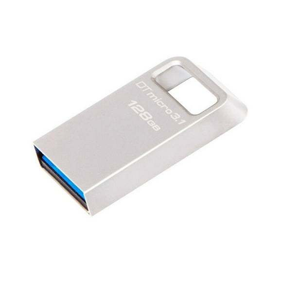 Amdohai Kingston DTMC3 128GB USB3.1 Metal USB Flash Drive Portable Shockproof Wear-resistant U Disk Up to 100MB/s Read Speed Silver