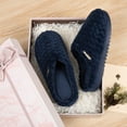 thumbnail image 6 of LongBay Women’s Soft Flannel Memory Foam Slippers Slip on House Fuzzy Shoes Indoor Outdoor, 6 of 7