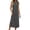 A-Dark Gray, variant on MaFYtyTPR Women's Sleeveless Midi Dress Crew Neck Casual Tank Dress with Pockets and Side Slit Loose Fit Summer Outfit for Daily Wear A-Army Green L