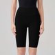 thumbnail image 5 of Pantalones de Yoga de Verano para Mujeres Ligeros, de Moda Color Sólido Cuarto Alta Cintura Cadera Levantamiento Pantalones Cortos Deportivos, 5 of 8