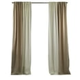 thumbnail image 5 of 3S Brother's Solid Combined Mix and Match 4 Panels Curtains with 2 Color Combination Velvet Look Hanging Back Tap & Rod Pocket Bedroom Office Windows Luxury Home Decoration 28"x84" Cream-Beige, 5 of 7