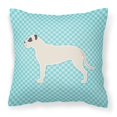 thumbnail image 1 of Caroline's Treasures BB3767PW1818 Almohada decorativa azul con tablero de ajedrez Dogo Argentino, 18 x 18, multicolor Caroline's Treasures BB3767PW1818, 1 of 1