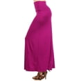 thumbnail image 2 of Women's Trendy Style Solid Maxi Long Skirt High Waist Waistband Relaxed Fit, 2 of 5
