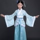 thumbnail image 5 of Traje de bata de seda chino gratis, Kimono para niñas y niños, abanico étnico Vintage tradicional de China, traje de baile de coro de estudiantes Hanfu, 5 of 5