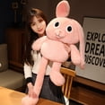 thumbnail image 3 of DJN Ear Ear Toy Length Adjustable Rabbit Creative Birthday Long Rabbit Gift Anime Plush Rabbit Doll Rabbit Pull Plush toy Toys and Hobbies Plush toy, 3 of 8