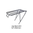thumbnail image 2 of VONKY Folding Luggage Carrier Alloy Portable Heavy Duty Polished Cargo Rear Rack Cycling Cycle Holder Replacement for Brompton Silver, 2 of 9