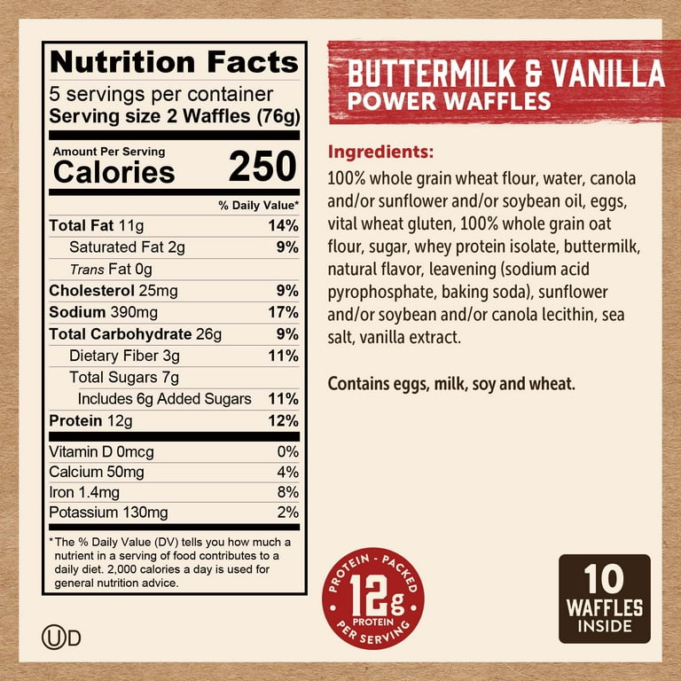 Kodiak Protein Pancakes Nutrition Label v9306.1blu.de