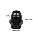 thumbnail image 4 of Unique Bargains 2pcs Black 10AN Male to M22 x 1.5mm Male Fitting Adapter Flare Union Coupler for Car, 4 of 6