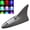 Gray, variant on Solar-Powered Shark Fin Aerial Strobe Light,Shark Fin Solar Warning Light for Car, Waterproof Shark Fins Car Roof Lights, 8 Colors LED Car Roof Lamp High Brightness,for Most Automobile Decorative Lam
