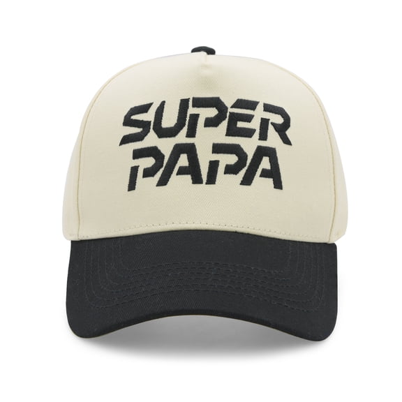 Super Papa Dad Hat for Men, Adjustable Vintage Embroidery Cotton Baseball Cap, Fathers Day Birthday Gift from Daughter Son Wife