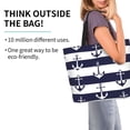 thumbnail image 2 of Balery Anchors Bolsa Tote Estilo Estético con Cremalleras, Bolsa de Hombro, Bolsa de Compras Grande y Plegable, 2 of 8