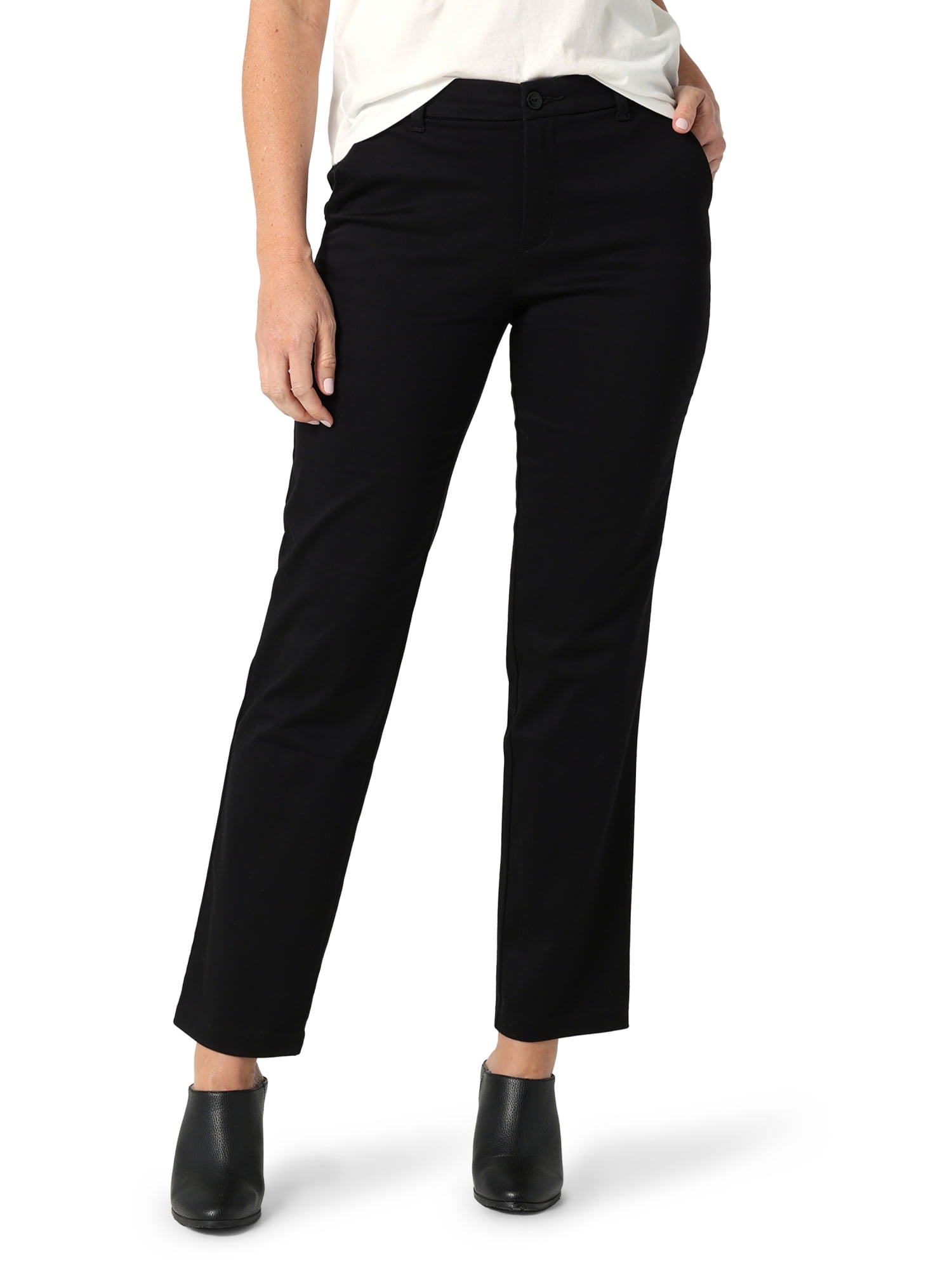 Lee® Women's Comfort Waist Woven Straight Leg Pant