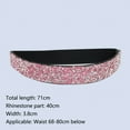 thumbnail image 2 of Women Wide Waist Belt Sparkling Rhinestones Elastic Belt Decorative Skinny Cinch Waistband, 2 of 2