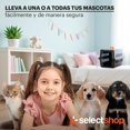 thumbnail image 3 of Jaula Transportadora para Gato Perro Caja de Viaje para Mascotas Jaulas para Viaje Transportadora para Perro Chico y Mediano (Negro/Naranja), 3 of 7