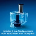 thumbnail image 3 of Oster Combo de licuadora y procesador de alimentos con 3 ajustes para batidos, batidos y picar alimentos, incluye 2 tazas y tapas de 24 onzas, gris c, 3 of 6