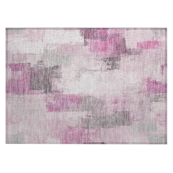 Dalyn Rugs Machine Washable Indoor/Outdoor Chantille Pink 1'8" x 2'6" Rug