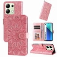 thumbnail image 3 of Funda tipo cartera GANGXUN para Xiaomi Redmi Note 13 4G , diseño girasol, cuero PU, soporte, cierre magnético, tarjetero, 3 of 5