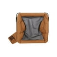 thumbnail image 2 of Ozark Trail Padded Foldable Camping Glamping Chair with Side Storage, Brown and Beige, Adult, 2 of 9