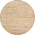 thumbnail image 1 of Ahgly Company Machine Washable Indoor Round Abstract Sun Yellow Area Rugs, 7' Round, 1 of 7