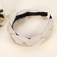 thumbnail image 6 of Solid Wide Headbands Non-slip Fashion Light Khaki Hair Hoop 0.35inch Wide for Girl Women, 6 of 6