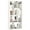 White, variant on 48" Geometric Bookshelf Open-back Bookcase with 8 Cubes 2 Anti-Toppling Devices White