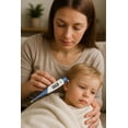 thumbnail image 3 of Somfoni Ear Thermometer for Adults and Kids, Digital Accurate Ear and Forehead Thermometer with Fever Alarm, 1 Second Fast Result, FSA HSA Eligible, Easy to use, 3 of 5