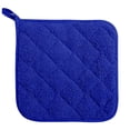 thumbnail image 2 of Thickened Cloth Coated Placemat, Insulated Pot Mat With Towel Cloth Lining, for Dining Table Protection, Blue, 2 of 4