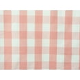 thumbnail image 2 of Fabric Mart Direct Peach, Ivory Cotton Fabric By The Yard, 55 inches or 140 cm width, 8 Continuous Yards Ivory Cotton Fabric, Gingham Checks, Upholstery Drapery Shower Curtain Wholesale Fabric, 2 of 5