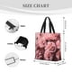 thumbnail image 3 of Fotbe Delicate Pink Carnations Bolsa Tote con Estampado para Mujer, Bolsos con Cremallera, Bolsa de Hombro Casual de Gran Capacidad con Bolsillos Internos, 3 of 7