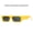 Yellow Frame Black And Gray, variant on Fashion Sunglasses for Men and Women - Small Frame Street Shot Sun Glasses - Versatile, Elegant, and Stylish Eyewear for Travel and Everyday Wear
