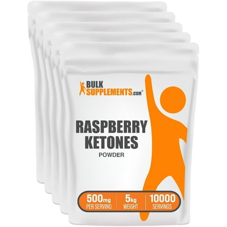 BulkSupplements Raspberry Ketones Powder - 500mg per Serving - 5 Kilograms (11 lbs) - 10000 Servings