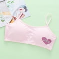 thumbnail image 2 of ZACPNCV Teen Girls Training Bras Sports Seamless Bra Removable Padding Pink Free Size, 2 of 4