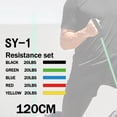 thumbnail image 2 of Resistance Bands Physical Therapy with HandlesTraining Tubes for Resistance Training, Home Workouts, 2 of 5