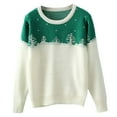 thumbnail image 4 of Gkeoshab Fall Sweaters for Women Women's Oversized Sweaters 2025 Fall Outfits Trendy Crewneck Knit Fashion Pullover Tops White XL, 4 of 4