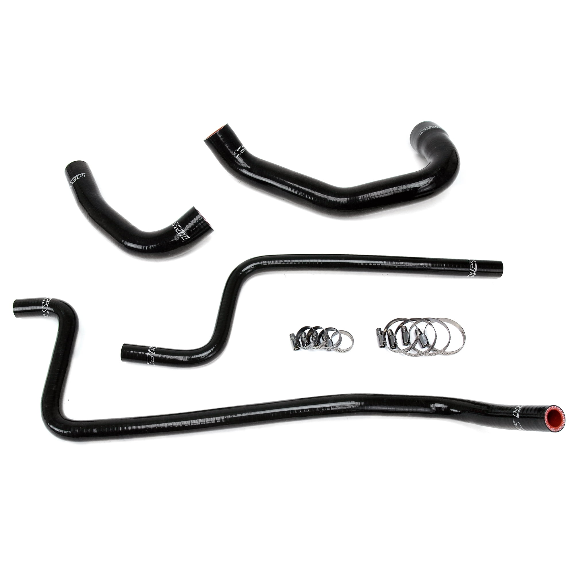 HPS Black Reinforced Silicone Radiator + Heater Hose Kit for Jeep 9701