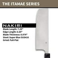 thumbnail image 2 of Spyderco Itamae Nakiri Kitchen Cutlery Cleaver Burl & Black G-10 Aogami Super Blue Steel Knife, 2 of 4