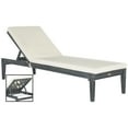 thumbnail image 3 of Safavieh Azusa Outdoor Contemporary Patio Sunlounger with Cushion, 3 of 6