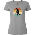 thumbnail image 3 of Inktastic Hockey Player Retro Sunset Women's T-Shirt, 3 of 5