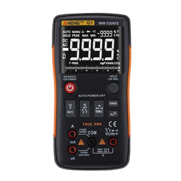 ANENG Q1 Multimètre Numérique LCD Affichage AC Testeur de Courant ANENG DC Tension Résistance Température Testeur Diodes Détecteur de Continuité