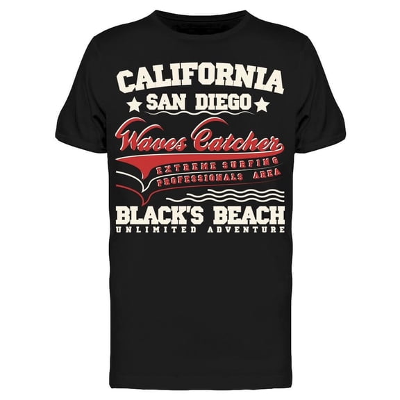 San Diego. Waves Catcher Tee Men's -Image by Shutterstock