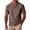 75#Brown, variant on Mens Shirts Casual Short Sleeve Regular-Fit Henley T-Shirt Summer Lightweight Beach Yoga Tops White XL