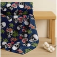 thumbnail image 4 of Soimoi Cotton Poplin Fabric Monstera Leaves,Floral & Horror Skull Halloween Printed Craft Fabric by The Yard 56 Inch Wide, 4 of 7