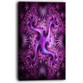 thumbnail image 2 of Glowing Purple Fractal Flower Design - Abstract Wall Art Canvas, 2 of 3