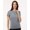 Heather Steel, variant on AllPro 48000L Pro-Lock Women's Performance T-Shirt-Atlantic Blue-S