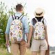 thumbnail image 4 of Disketp Happy Easter1 print Canvas Backpack Lightweight Travel Daypack Student Rucksack Laptop Backpack-, 4 of 5